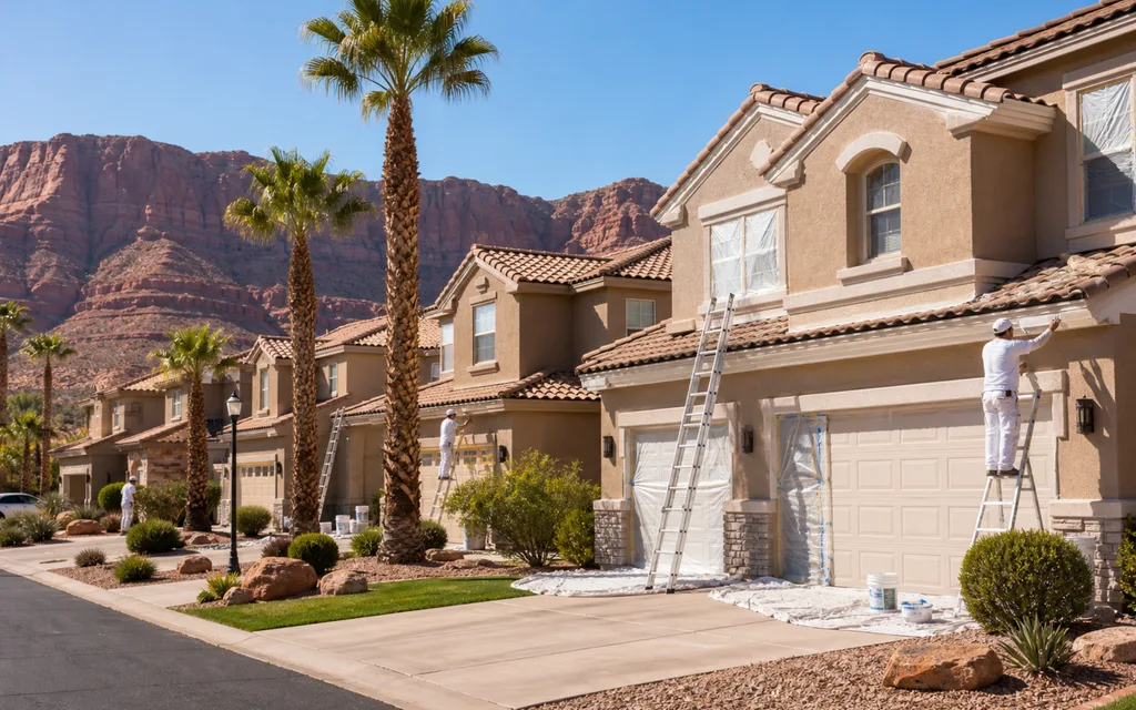 HOA repaint work on St. George neighborhood homes